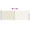 vidaXL Toldo lateral retr&aacute;til para p&aacute;tio 100x300 cm creme