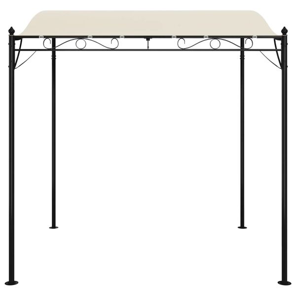 vidaXL Toldo 2x2,3 m 180 g/m&sup2; tecido e a&ccedil;o cor creme