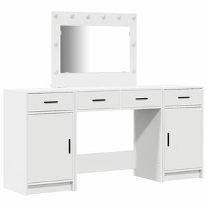 vidaXL Mesa de vestir 3 unid. Branco 78,5 x 41 x 135 cm