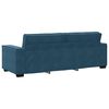 vidaXL Sof&aacute; de 3 lugares 220x78x84 cm veludo azul