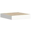 vidaXL Prateleiras de parede 4 pcs 23x23,5x3,8cm MDF carvalho e branco
