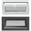 vidaXL Janela de por&atilde;o RISOR 80 x 40 cm PVC e Vidro Antracite