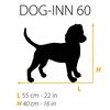 Ferplast Jaula para c&atilde;es Dog-Inn 60 64,1x44x49,2 cm cinzento