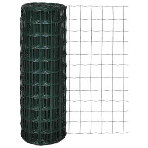 vidaXL Cerca 10 x 0,8 m a&ccedil;o verde