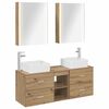 vidaXL Conjunto de M&oacute;veis para Banheiro 5 pcs Carvalho Arttisan
