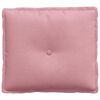 vidaXL Travesseiro para Costas Rosa 50 x 45 cm Tecido de Veludo Cotele
