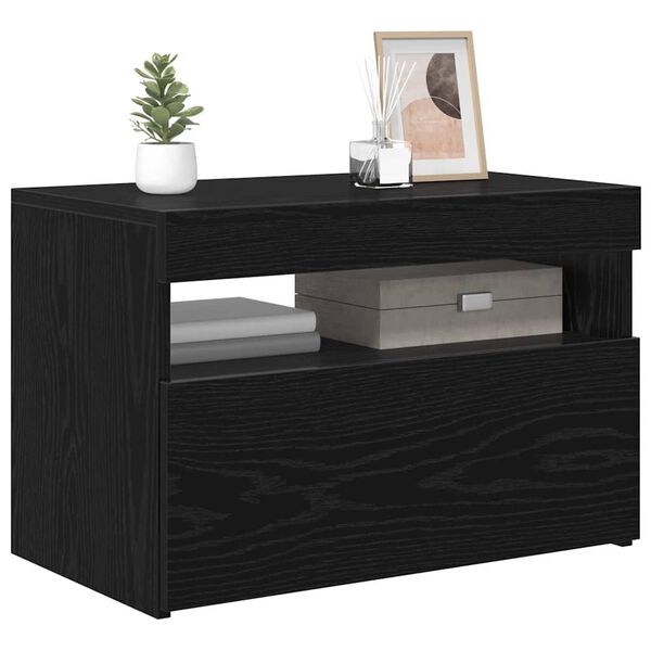 vidaXL Gabinete para TV Carvalho Preto 60 x 35 x 40 cm