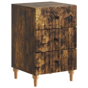 vidaXL Arm&aacute;rio de Cabeceira Carvalho Fumado 43x 41 x 66,5 cm