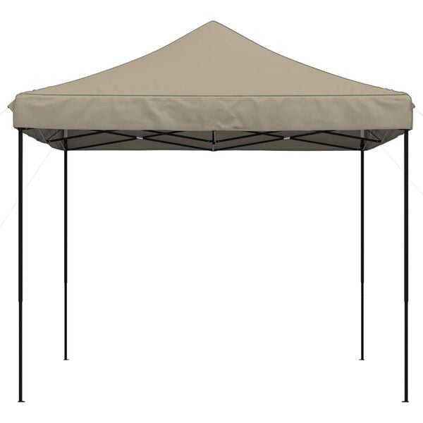 vidaXL Tenda p/ festas pop-up dobr&aacute;vel 292x292x315cm cinza-acastanhado