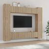 vidaXL Conjunto m&oacute;veis de TV 8 pcs madeira processada carvalho sonoma