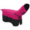 vidaXL Cobertor de Cavalo Rosa e Preto 105 cm Poli&eacute;ster