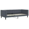 vidaXL Sof&aacute;-cama 100x200 cm veludo cinzento-escuro