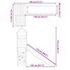 vidaXL Conjunto de brincar para exterior madeira de pinho impregnada
