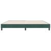 vidaXL Cama com molas sem colch&atilde;o 180x220 cm veludo verde-escuro