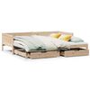 vidaXL Sof&aacute;-cama com gavet&atilde;o e gavetas sem colch&atilde;o 80x200 cm