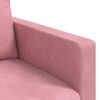 vidaXL Conjunto de Sof&aacute;s 2 pcs Rosa 228 x 78 x 80 cm Veludo