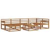 vidaXL Conjunto de Sof&aacute;s para Exterior 7 pcs Natural