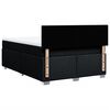 vidaXL Cama com molas/colchão 140x190 cm tecido preto