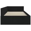 vidaXL Estrutura de Cama de Canto Preto 100 cm x 200 cm Veludo