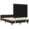 vidaXL Cama Box com cabeceira Preto 120 x 190 cm Veludo