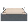 vidaXL Cama com Armazenamento Cinza Escuro 100 x 200 cm Veludo
