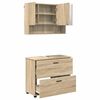 vidaXL Conjunto de M&oacute;veis para Banheiro 2 pcs Carvalho Sonoma