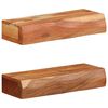 vidaXL Prateleiras parede 2 pcs 40x17x8 cm madeira de ac&aacute;cia maci&ccedil;a