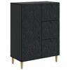 vidaXL Buffet Preto 66 x 34,5 x 90 cm Derivados de Madeira