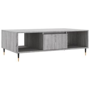 vidaXL Mesa de centro 104x60x35 cm derivados madeira cinzento sonoma