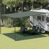 vidaXL Tapete de campismo para tenda PEAD 400x400 cm verde-escuro