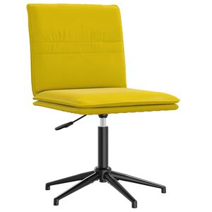 vidaXL Cadeira de jantar veludo amarelo