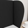 vidaXL Orelha de Cabeceira Preto 40 x 23 x 6 cm tecido
