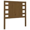 vidaXL Cabeceira de cama 96x4x100 cm pinho maci&ccedil;o castanho mel