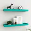 vidaXL Prateleiras de parede Loggia 2 pcs 60x15x4 cm MDF azul