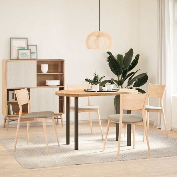 vidaXL P&eacute;s de mesa de console 4 pe&ccedil;as a&ccedil;o natural 72-74 cm a&ccedil;o