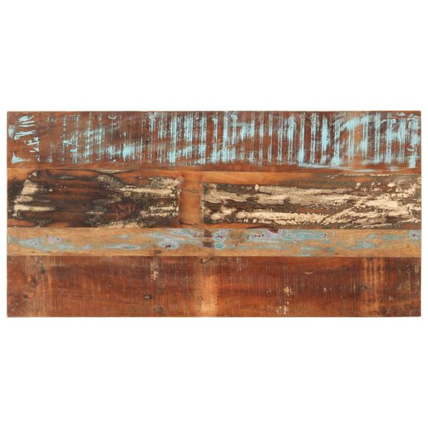 vidaXL Mesa de jantar 110x55x76 cm madeira recuperada maciça