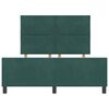 vidaXL Cama Box com cabeceira Verde Escuro 160 x 200 cm Veludo