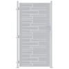 vidaXL Port&atilde;o de Jardim 85 x 174 cm A&ccedil;o inoxid&aacute;vel Prateado Tranc&aacute;vel