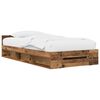 vidaXL Estrutura de Cama com Armazenamento Madeira antiga 80 x 200 cm