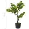 vidaXL Bonsai pinus artificial com vaso 60 cm verde