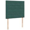 vidaXL Cama boxspring com colchão 120x200 cm veludo verde-escuro