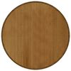vidaXL Tapete redondo 80 cm bambu castanho