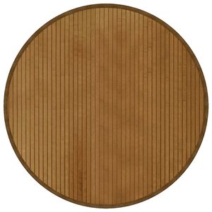 vidaXL Tapete redondo 80 cm bambu castanho