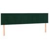 vidaXL Cama box spring c/ colch&atilde;o/LED 180x200 cm veludo verde-escuro