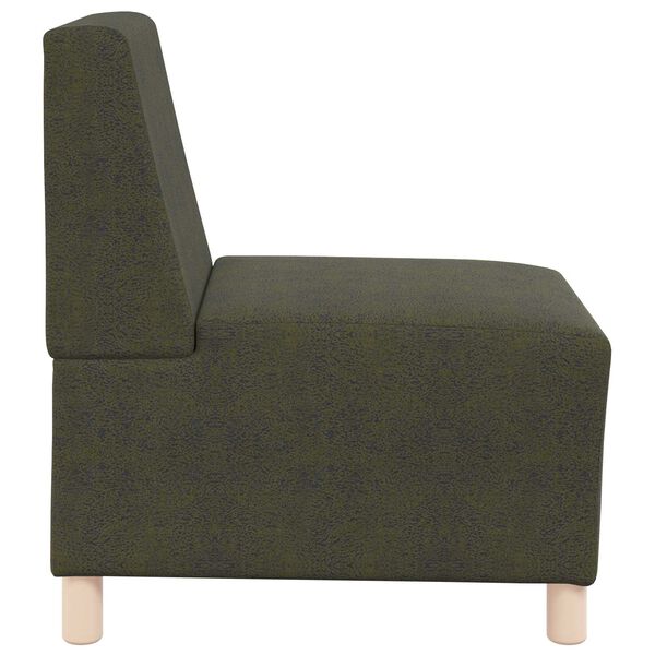 vidaXL | Cadeira Sofa | Verde 55 x 74 x 82 cm Couro camur&ccedil;a sint&eacute;tico