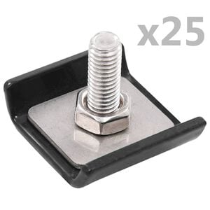 vidaXL Conector de redes de veda&ccedil;&atilde;o 25 conjuntos antracite