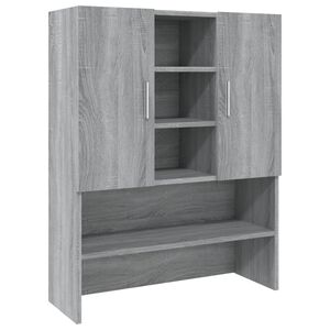 vidaXL Arm&aacute;rio m&aacute;quina de lavar 70,5x25,5x90 cm sonoma cinzento