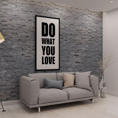 vidaXL Painéis de revestimento de parede 5 pcs 0,5 m² mármore preto