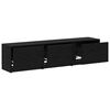 vidaXL Rack de TV com LED com gaveta Carvalho Preto 165 x 34 x 40 cm