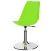 vidaXL Cadeiras de jantar girat&oacute;rias 2 pcs couro artificial verde